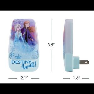 DISNEY ANNA ELSA FROZEN LED NIGHT LIGHT W SENSOR